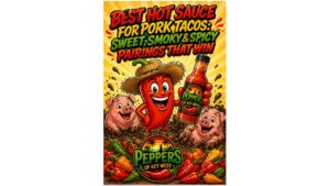 Best hot sauce for pork tacos with carnitas, smoky habanero sauce on rich pork tacos with bold flavor