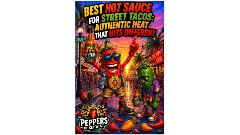 Best hot sauce for street tacos with authentic flavor, spicy habanero sauce on carne asada street tacos
