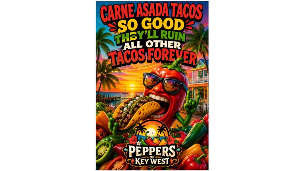 Carne asada street tacos with grilled steak, cilantro, onions, lime wedges, salsa, and spicy hot sauce on charred corn tortillas