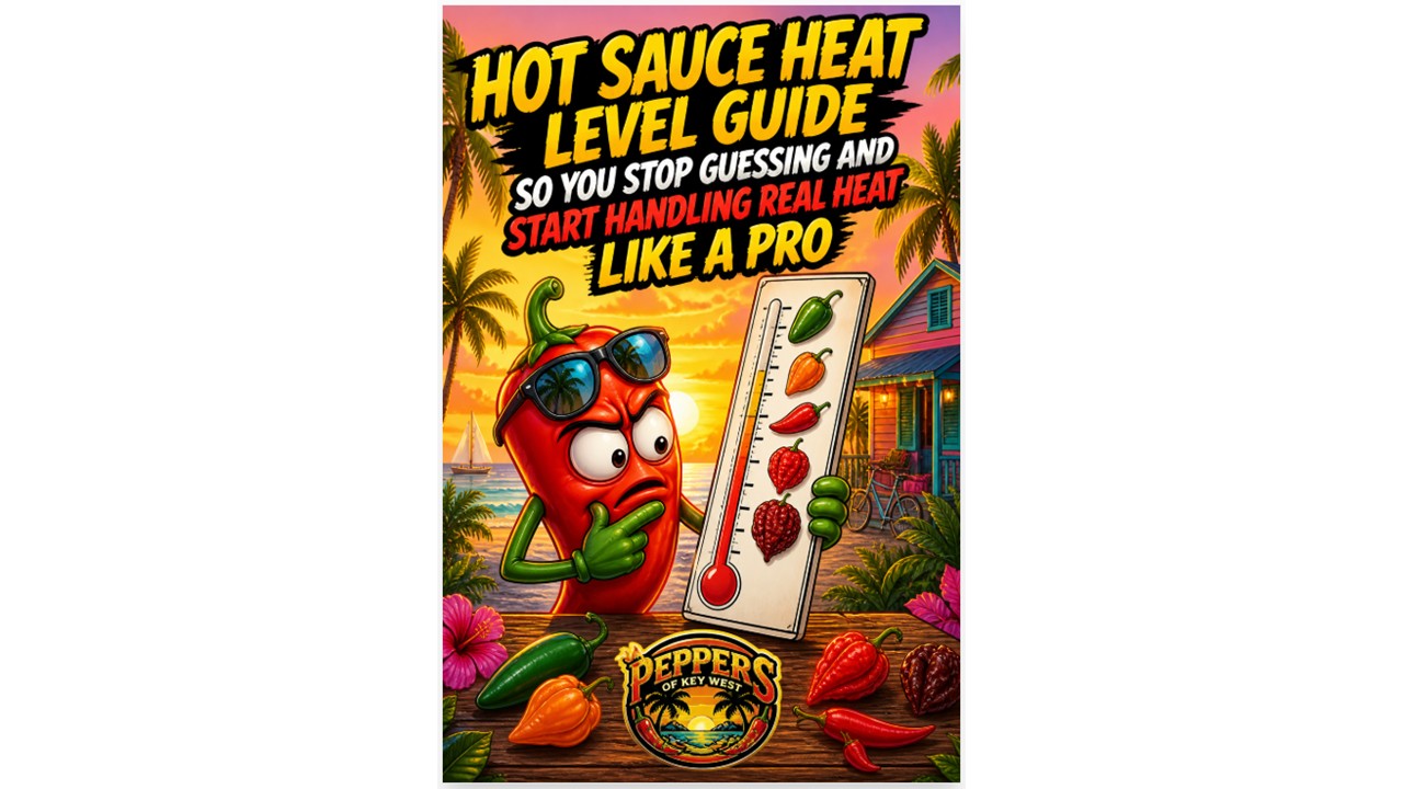 hot sauce heat level guide showing mild medium hot and extreme sauce levels