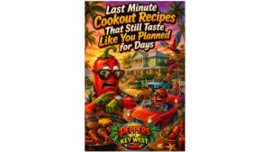 Last minute cookout recipes with burgers, grilled chicken, hot dogs, smoky BBQ flavor, and backyard grilling foods