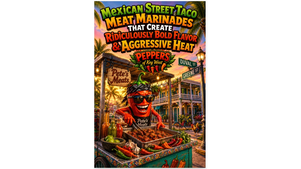 Mexican street taco meat marinades with smoky peppers, citrus, garlic, spices, and bold taco flavor for carne asada, chicken, pork, and shrimp tacos