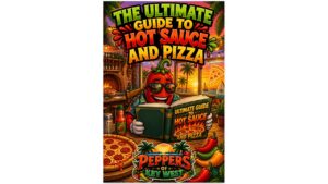 ultimate guide to hot sauce and pizza showing balanced hot sauce pairing enhancing pizza flavor with peppers of key west sauces