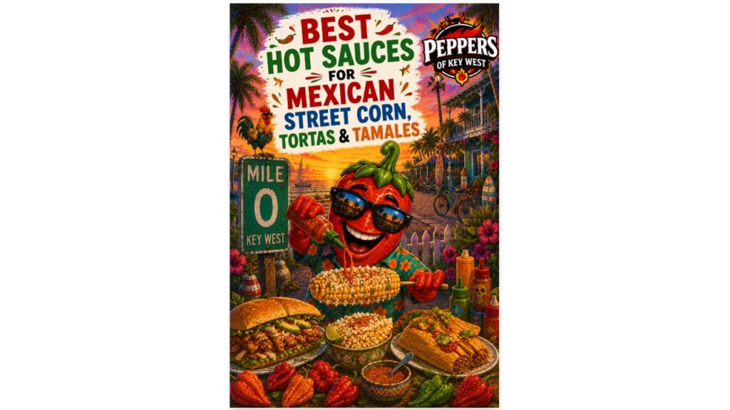 Hot sauces paired with Mexican street corn, tortas, and tamales featuring bold flavors, authentic street food favorites, and tropical heat-inspired sauce combinations