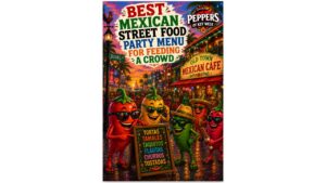 Best Mexican street food party menu featuring crowd-pleasing favorites, festive flavors, tropical hot sauces, and authentic Mexican dishes perfect for feeding a large group