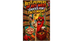 Best Peppers of Key West sauces for taco night featuring mild, medium, habanero and ghost pepper hot sauces paired with tacos and fresh toppings