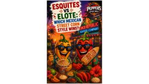 Esquites and elote served side by side with cotija cheese, chili powder, lime, and hot sauce, highlighting two popular Mexican street corn styles